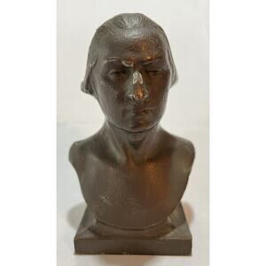 Antique Cast Iron Bust of George Washington Bookend